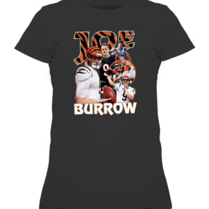 JB PICTURE SHIRT Joe Burrow Cincinnati Bengals CAWTS black front.jpg