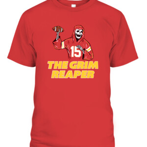THE GRIM REAPER SHIRT Kansas City Chiefs Patrick Mahomes CABT red front.jpg