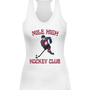 MILE HIGH HOCKEY CLUB SHIRT Skelton #8 Colorado Avalanche Cale Makar CAWT white front.jpg