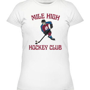 MILE HIGH HOCKEY CLUB SHIRT Skelton #8 Colorado Avalanche Cale Makar CAWTS white front.jpg