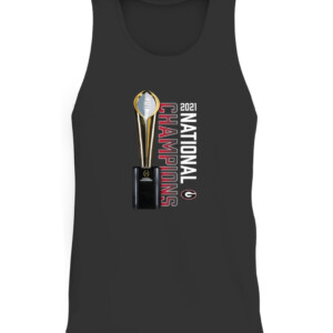 Georgia Bulldogs College Football Playoff 2021 National Champions Trophy Shirt CATT black front.jpg
