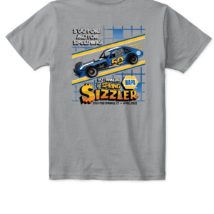 50th NAPA Spring Sizzler Stafford Motor Speedway Shirt Limited Edition Spring Sizzler T Shirt APKT sport grey back.jpg