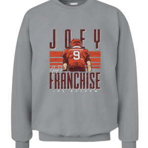 Joey Franchise Shirt Joe Burrow Cincinnati Bengals CACS sport grey front.jpg