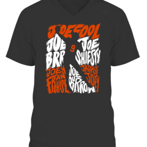 NICKNAMES Shirt JOE BURROW Joe Cool, Joe Brr, Joe Shiesty, Joey Franchise, Jackpot Joey Cincinnati Bengals CAVN black front.jpg