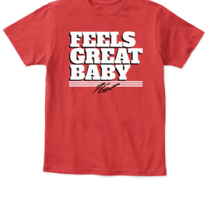 FEELS GREAT, BABY SHIRT JIMMY GAROPPOLO San Francisco 49ers APKT red front.jpg