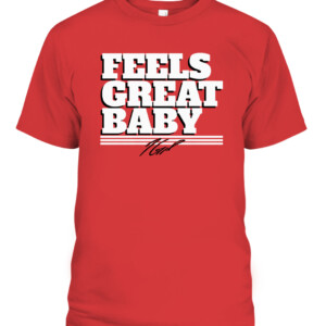 FEELS GREAT, BABY SHIRT JIMMY GAROPPOLO San Francisco 49ers CAPT red front.jpg