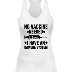NO VACCINE NEEDED I HAVE AN IMMUNE SYSTEM SHIRT Laurence Fox CAWT white front.jpg