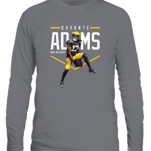 Green Bay Jumpman Shirt Davante Adams Green Bay Packers CALS graphite heather front.jpg