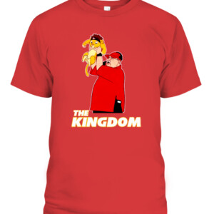 THE KINGDOM SHIRT Kansas City Chiefs Patrick Mahomes Andy Reid The Lion King CABT red front.jpg