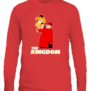 THE KINGDOM SHIRT Kansas City Chiefs Patrick Mahomes Andy Reid The Lion King CALS red front.jpg