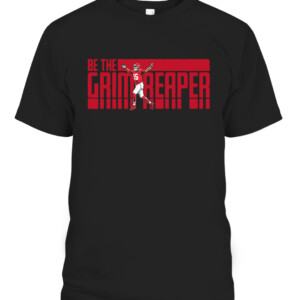 BE THE GRIM REAPER SHIRT Kansas City Chiefs Patrick Mahomes CAPT black front.jpg