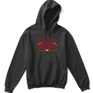 WHEN IT'S GRIM, BE THE GRIM REAPER SHIRT Kansas City Chiefs Patrick Mahomes APKH black front.jpg
