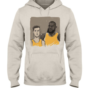 Lakers Rookie With King James Shirt LeBron James Austin Reaves Los Angeles Lakers Hoddie