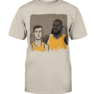Lakers Rookie With King James Shirt LeBron James Austin Reaves Los Angeles Lakers Shirt