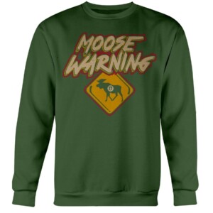 MOOSE WARNING SHIRT MARCUS FOLIGNO Minnesota Wild Crewneck