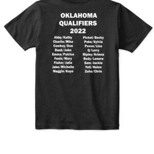 2022 National Agility Championship Oklahoma Team T Shirt APKT black back.jpg