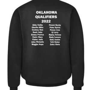 2022 National Agility Championship Oklahoma Team T Shirt CACS black back.jpg