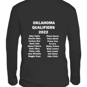 2022 National Agility Championship Oklahoma Team T Shirt CALS black back.jpg