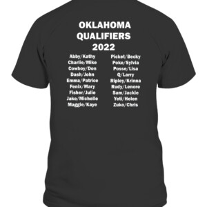 2022 National Agility Championship Oklahoma Team T Shirt CAPT black back.jpg