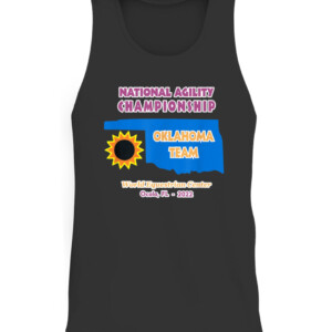 2022 National Agility Championship Oklahoma Team T Shirt CATT black front.jpg