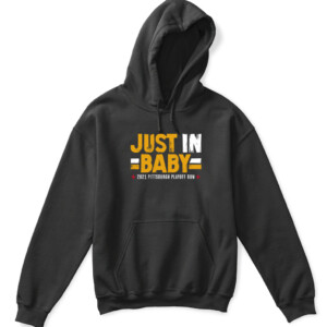 JUST IN, BABY SHIRT Pittsburgh Steelers 2021 '22 playoffs APKH black front.jpg