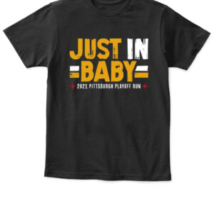JUST IN, BABY SHIRT Pittsburgh Steelers 2021 '22 playoffs APKT black front.jpg