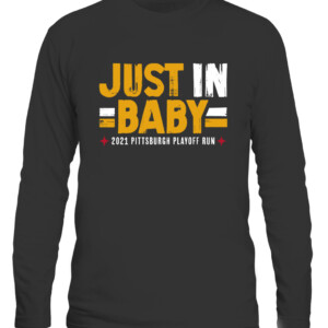 JUST IN, BABY SHIRT Pittsburgh Steelers 2021 '22 playoffs CALS black front.jpg