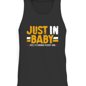 JUST IN, BABY SHIRT Pittsburgh Steelers 2021 '22 playoffs CATT black front.jpg