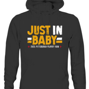 JUST IN, BABY SHIRT Pittsburgh Steelers 2021 '22 playoffs CAUH black front.jpg