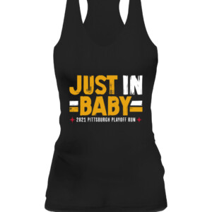 JUST IN, BABY SHIRT Pittsburgh Steelers 2021 '22 playoffs CAWT black front.jpg