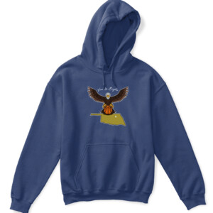 VIVA LA EAGLE SHIRT Oral Roberts Golden Eagles APKH navy front.jpg