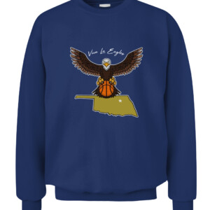 VIVA LA EAGLE SHIRT Oral Roberts Golden Eagles CACS navy front.jpg