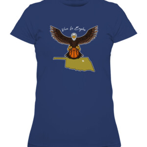 VIVA LA EAGLE SHIRT Oral Roberts Golden Eagles CAWTS navy front.jpg