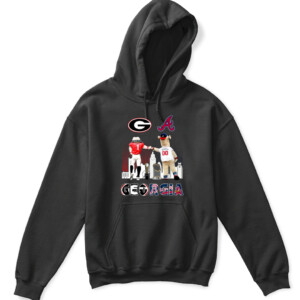Georgia STATE OF CHAMPS Shirt Hairy Dawg Blooper Georgia Bulldogs Atalanta Braves APKH black front.jpg