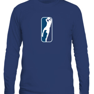 DALLAS LOGO Shirt Dallas Mavericks Dirk Nowitzki Shirt CALS navy front.jpg