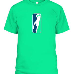 DALLAS LOGO Shirt Dallas Mavericks Dirk Nowitzki Shirt CAPT irish green front.jpg