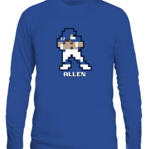 ALLEN 8 BIT SHIRT JOSH ALLEN Buffalo Bills CALS royal front.jpg
