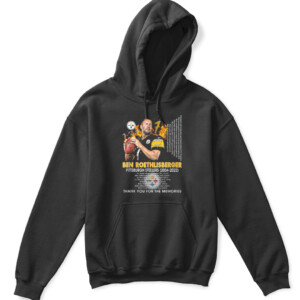Thank You For The Memories Ben Roethlisberger 2004 2022 T Shirt Pittsburgh Steelers APKH black front.jpg