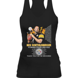 Thank You For The Memories Ben Roethlisberger 2004 2022 T Shirt Pittsburgh Steelers CAWT black front.jpg