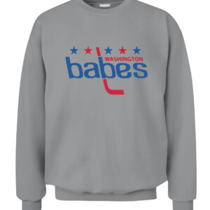 WASHINGTON HOCKEY BABES SHIRT Washington Capitals CACS sport grey front.jpg