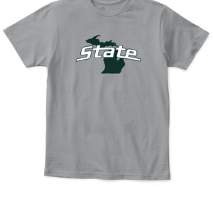 MICHIGAN STATE LOGO SHIRT Michigan State Spartans APKT sport grey front.jpg