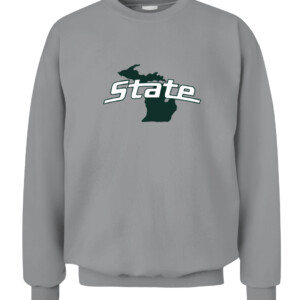MICHIGAN STATE LOGO SHIRT Michigan State Spartans CACS sport grey front.jpg