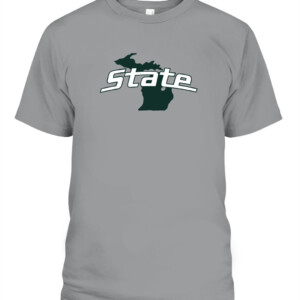 MICHIGAN STATE LOGO SHIRT Michigan State Spartans CAPT sport grey front.jpg