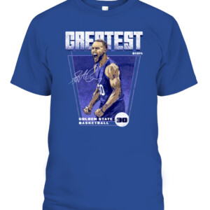 GREATEST SHIRT Steph Curry Golden State Greatest Golden State Warriors CAPT royal front.jpg