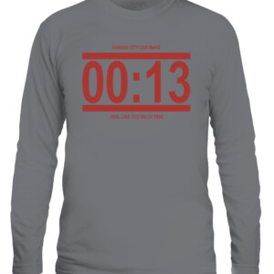13 Seconds Chiefs Shirt Kansas City Can Make 00 13 Feel Like Too Much Time Kansas City Chiefs CALS graphite heather front.jpg