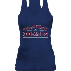 MILE HIGH CHAMPS SHIRT Mike Woodson Indiana Hoosiers CAWT navy front.jpg