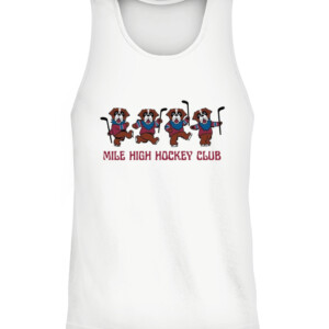 MILE HIGH HOCKEY CLUB GD SHIRT Dancing 4 Colorado Avalanche CATT white front 1.jpg