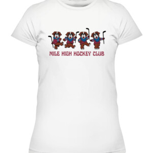 MILE HIGH HOCKEY CLUB GD SHIRT Dancing 4 Colorado Avalanche CAWTS white front 1.jpg