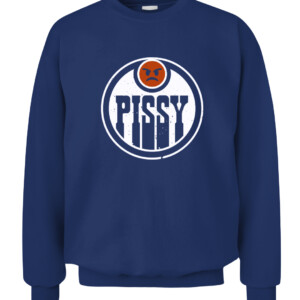 PISSY SHIRT Edmonton Oilers PISSY REPORTER EDMONTON CACS navy front.jpg