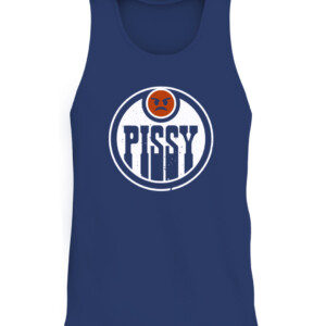 PISSY SHIRT Edmonton Oilers PISSY REPORTER EDMONTON CATT navy front.jpg